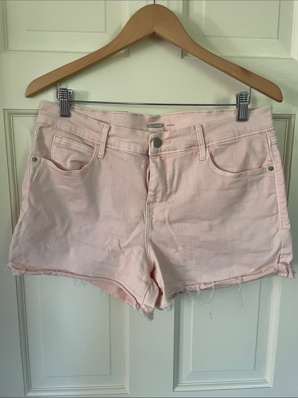 Old Navy Pale Pink Denim Cutoff Shorts